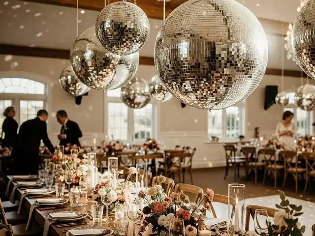 Bolas Disco con Anclaje Seguro para Eventos Masivos