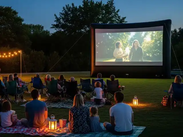 Renta de Pantalla Inflable con Proyector Incluido