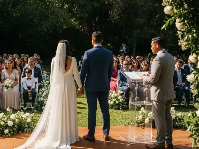 Atril para Conferencias con Micrófono Integrado