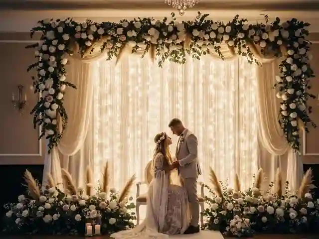 Iluminación Tipo Cascada LED para Bodas Elegantes