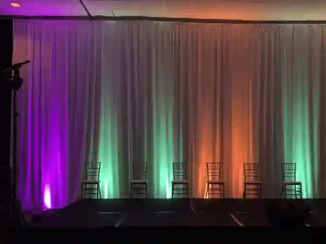 Iluminación LED wash para eventos