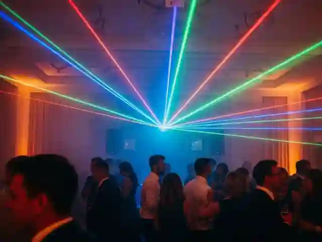 Luces láser para bodas