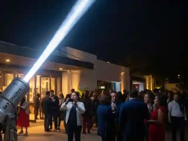 Searchlight profesional DMX para inauguraciones